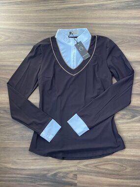 Vestrum Women's Reims Long Sleeve Show Shirt - Dark Brown - L